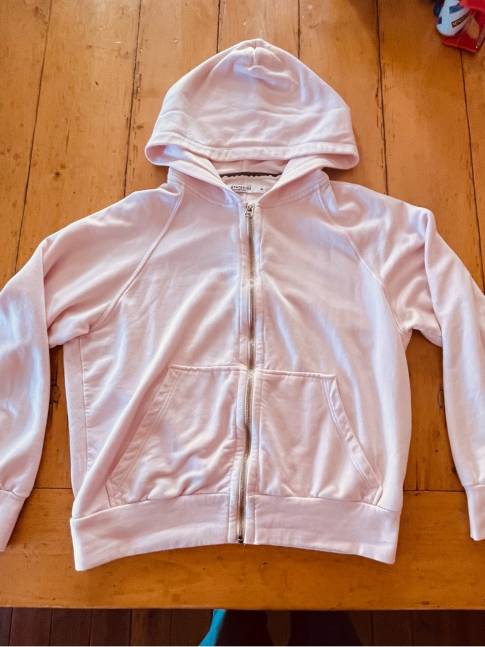 Stateside Light Pink Zip Hoodie medium